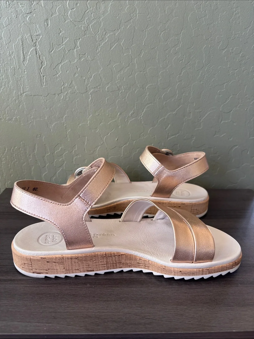 Paul Green Teegan Rosato Nappa Metallic Sandal Size 10 (UK 7.5)